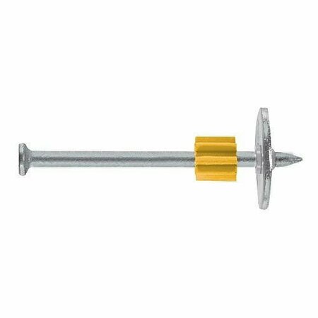 POWERS 1-1/2, .300 Head Mechanically Galvanized Pressure Lumber Pins w/1 Washer, .145 Shank Dia., 100PK POW 50110MG